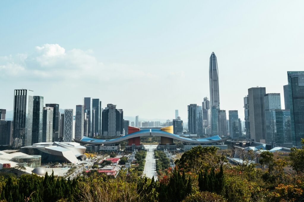 Shenzhen economy 2026 city skyline and modern skyscrapers